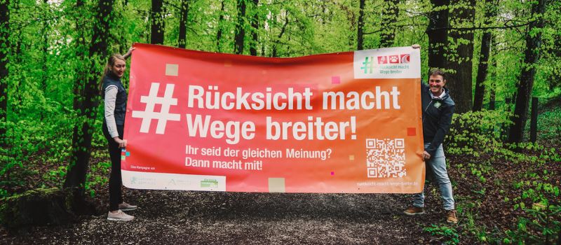 Plakat "Rücksicht macht Wege breiter!" Göppingen