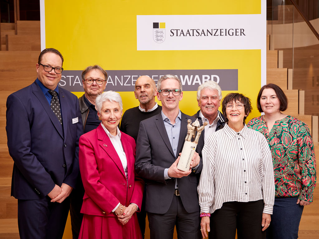 Platz 1 Bürgerbeteiligung, Stadt Sulz mit Bürgermeister Keucher und Mitarbeitenden