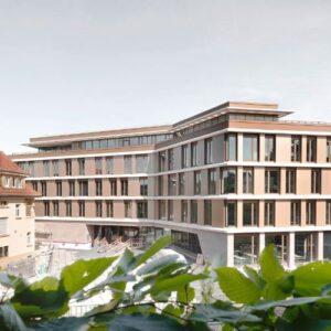 Neubau des Landratsamts Waiblingen mit moderner Architektur von außen