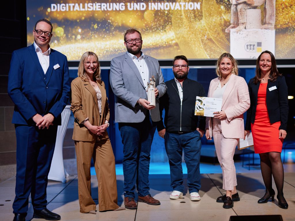 Preisträgerteam der Stadt Göppingen beim Staatsanzeiger Award 2025 in der Kategorie Digitalisierung und Innovation.