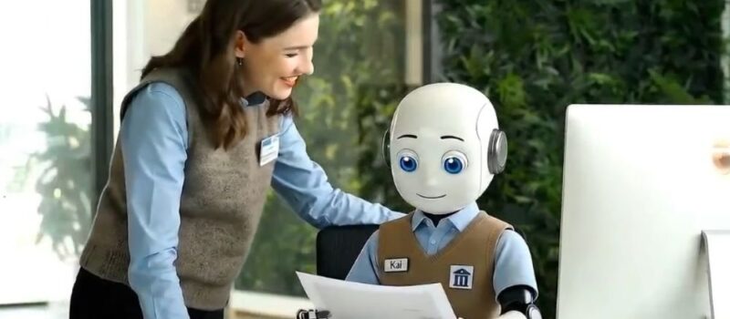 Roboter „Kai“ unterstützt Mitarbeitende bei der Dokumentenbearbeitung im Büro